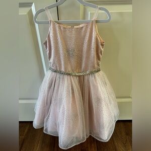 Zoë Ltd Glitter Pink Tulle Dress Size 8